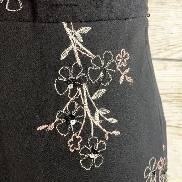 HYPE Backless Floral Embroidered Silk Dress 6 - Picture 6 of 13